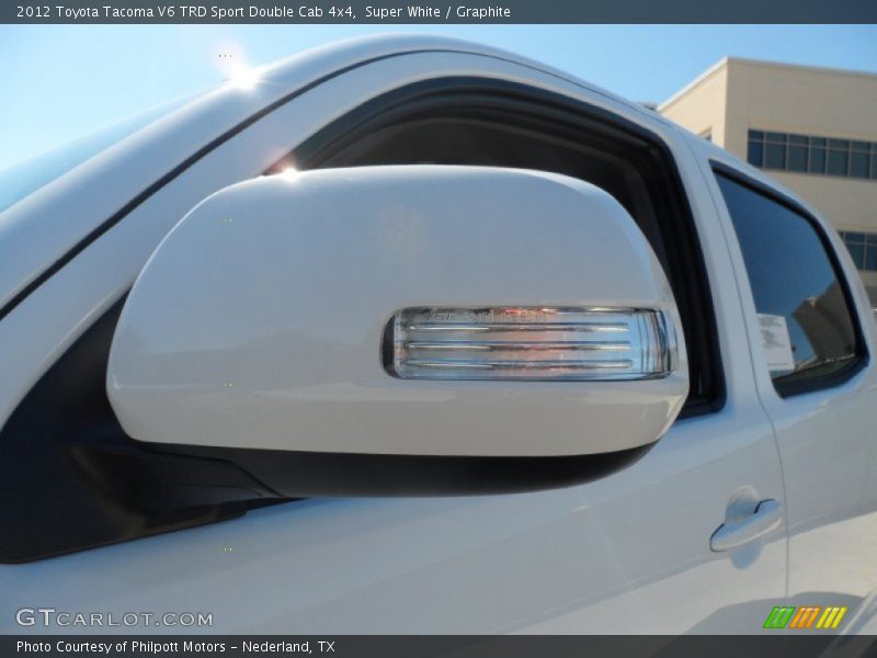 Super White / Graphite 2012 Toyota Tacoma V6 TRD Sport Double Cab 4x4