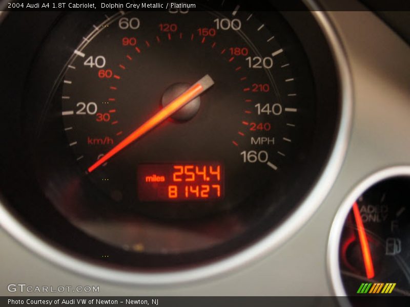 Dolphin Grey Metallic / Platinum 2004 Audi A4 1.8T Cabriolet