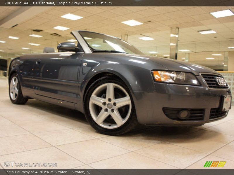 Dolphin Grey Metallic / Platinum 2004 Audi A4 1.8T Cabriolet