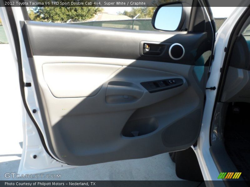 Super White / Graphite 2012 Toyota Tacoma V6 TRD Sport Double Cab 4x4