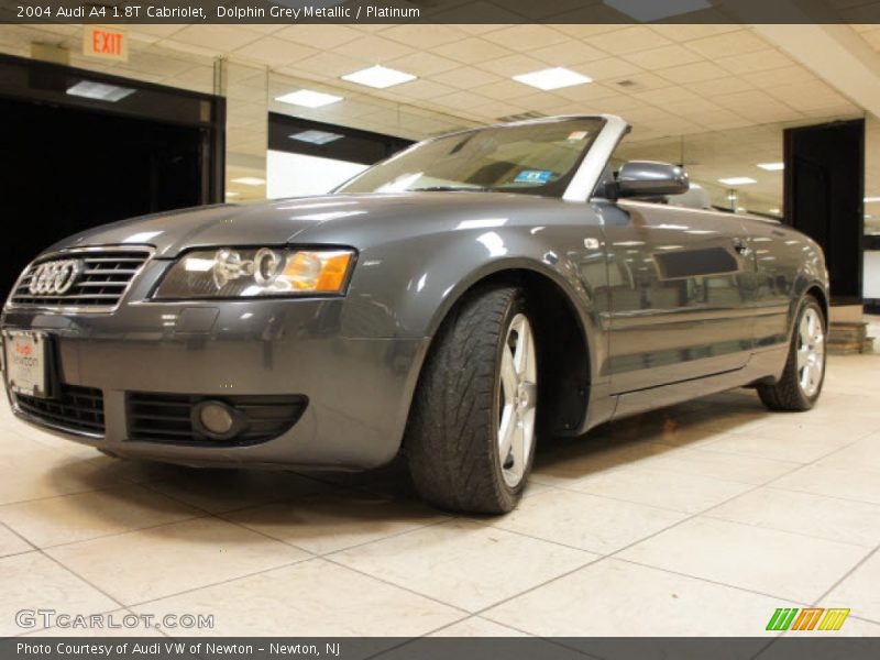 Dolphin Grey Metallic / Platinum 2004 Audi A4 1.8T Cabriolet