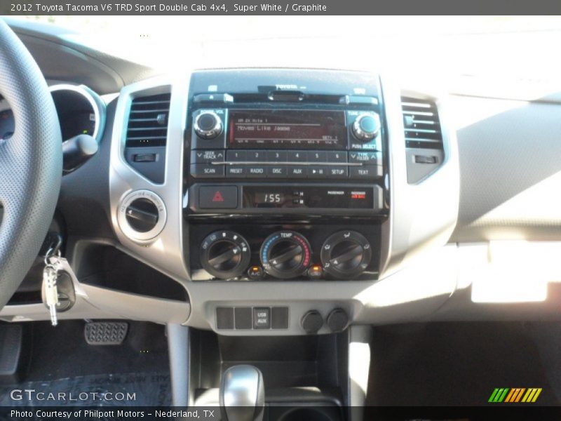 Super White / Graphite 2012 Toyota Tacoma V6 TRD Sport Double Cab 4x4