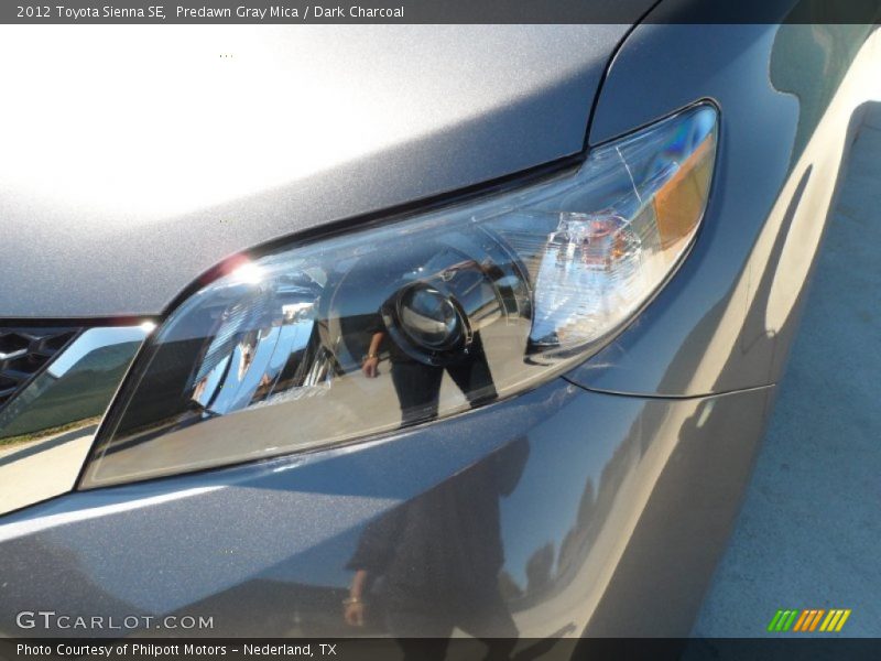 Predawn Gray Mica / Dark Charcoal 2012 Toyota Sienna SE