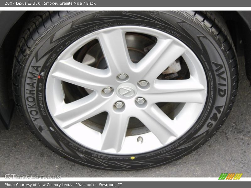 Smokey Granite Mica / Black 2007 Lexus ES 350