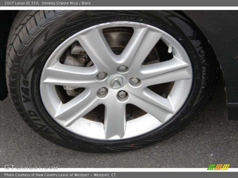 Smokey Granite Mica / Black 2007 Lexus ES 350