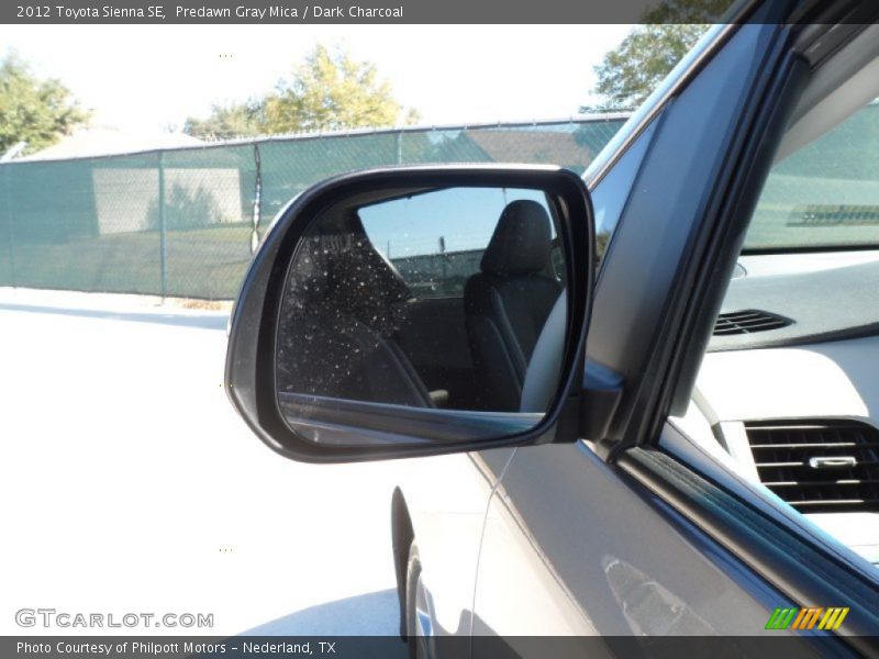 Predawn Gray Mica / Dark Charcoal 2012 Toyota Sienna SE