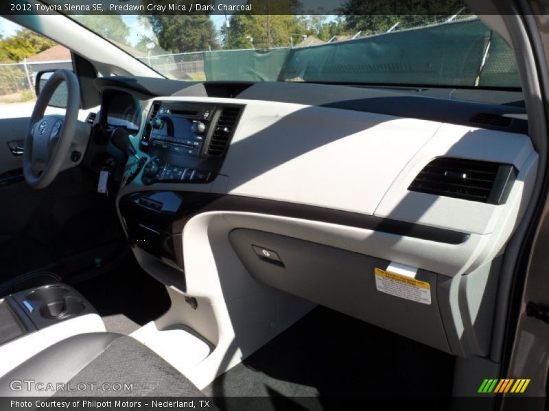 Predawn Gray Mica / Dark Charcoal 2012 Toyota Sienna SE
