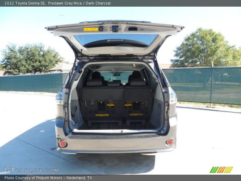Predawn Gray Mica / Dark Charcoal 2012 Toyota Sienna SE