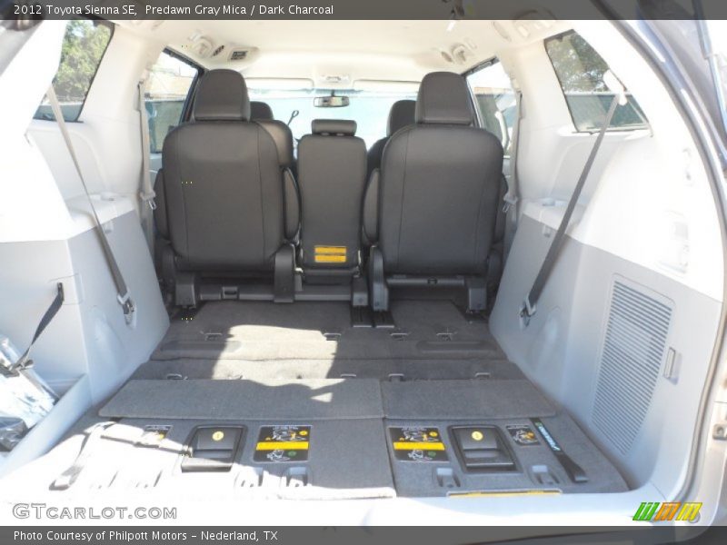 Predawn Gray Mica / Dark Charcoal 2012 Toyota Sienna SE