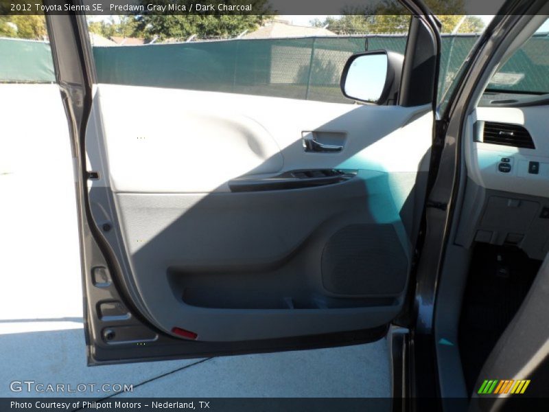 Predawn Gray Mica / Dark Charcoal 2012 Toyota Sienna SE