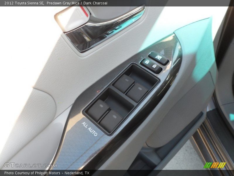 Predawn Gray Mica / Dark Charcoal 2012 Toyota Sienna SE
