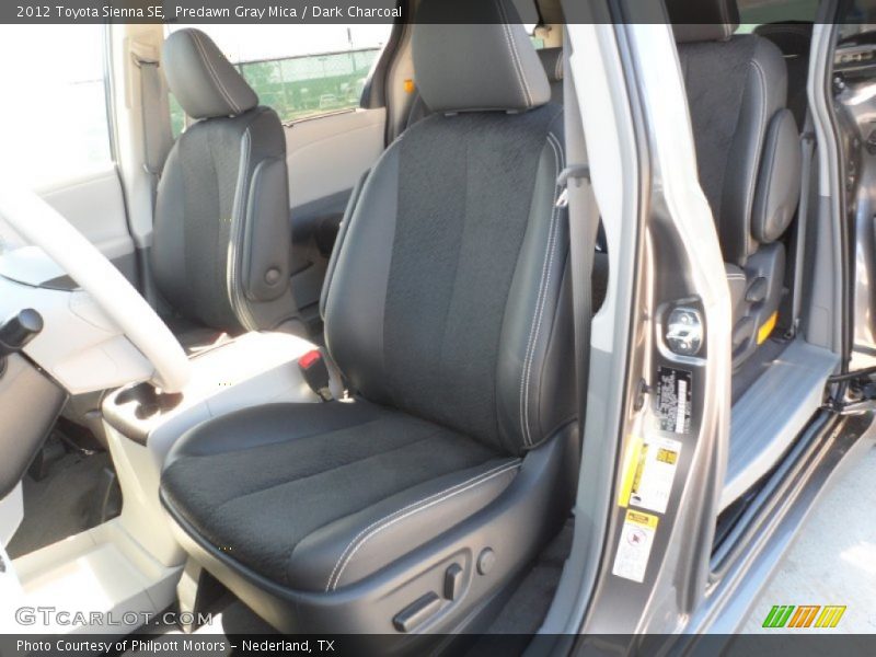  2012 Sienna SE Dark Charcoal Interior