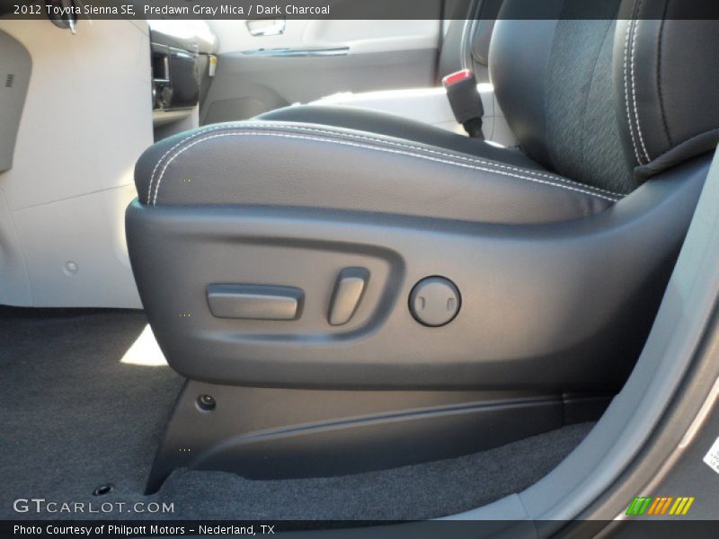 Predawn Gray Mica / Dark Charcoal 2012 Toyota Sienna SE