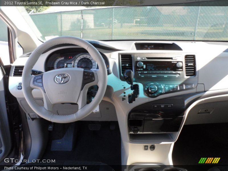 Predawn Gray Mica / Dark Charcoal 2012 Toyota Sienna SE