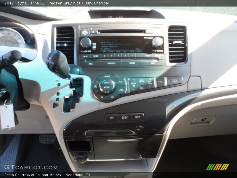 Predawn Gray Mica / Dark Charcoal 2012 Toyota Sienna SE