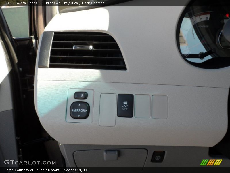 Predawn Gray Mica / Dark Charcoal 2012 Toyota Sienna SE