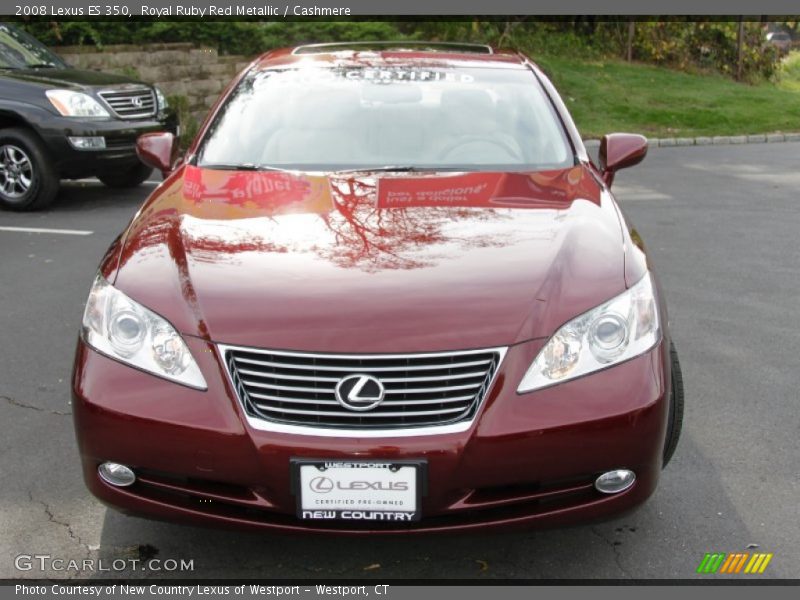 Royal Ruby Red Metallic / Cashmere 2008 Lexus ES 350