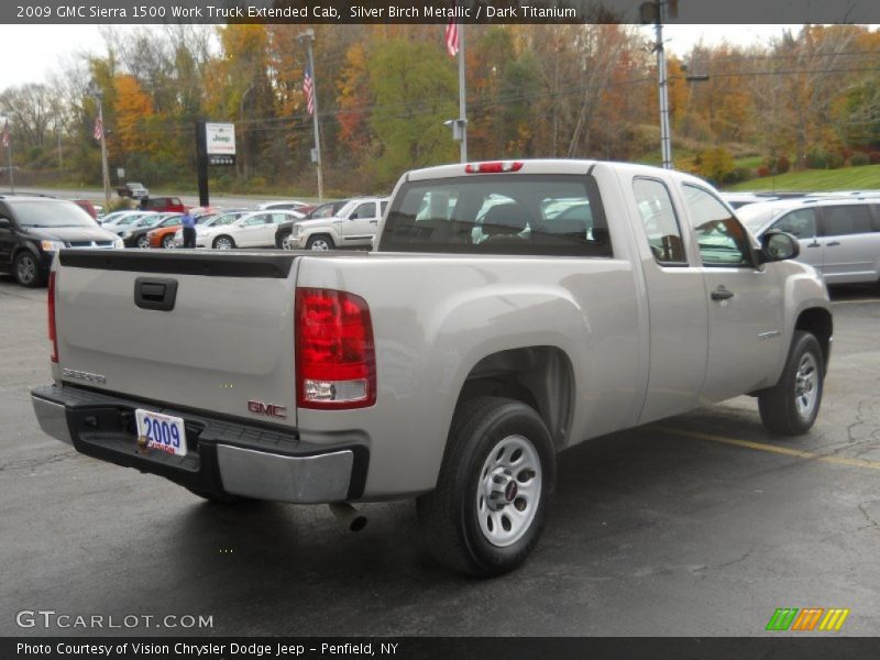 Silver Birch Metallic / Dark Titanium 2009 GMC Sierra 1500 Work Truck Extended Cab