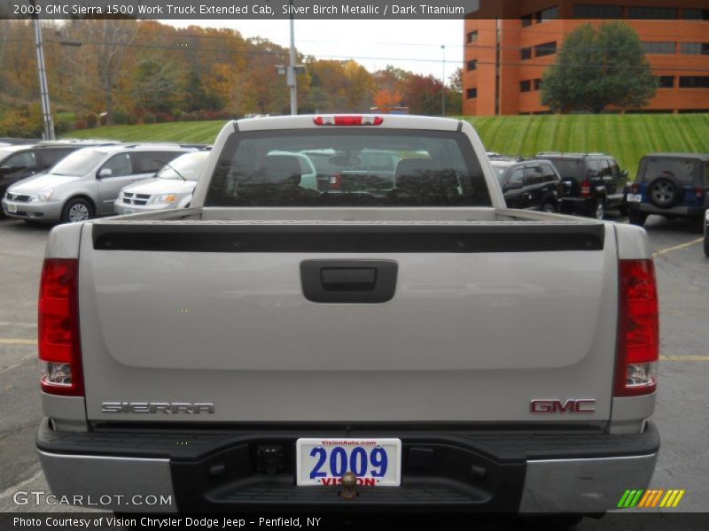 Silver Birch Metallic / Dark Titanium 2009 GMC Sierra 1500 Work Truck Extended Cab