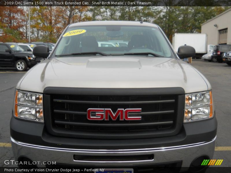 Silver Birch Metallic / Dark Titanium 2009 GMC Sierra 1500 Work Truck Extended Cab