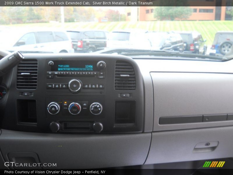 Silver Birch Metallic / Dark Titanium 2009 GMC Sierra 1500 Work Truck Extended Cab