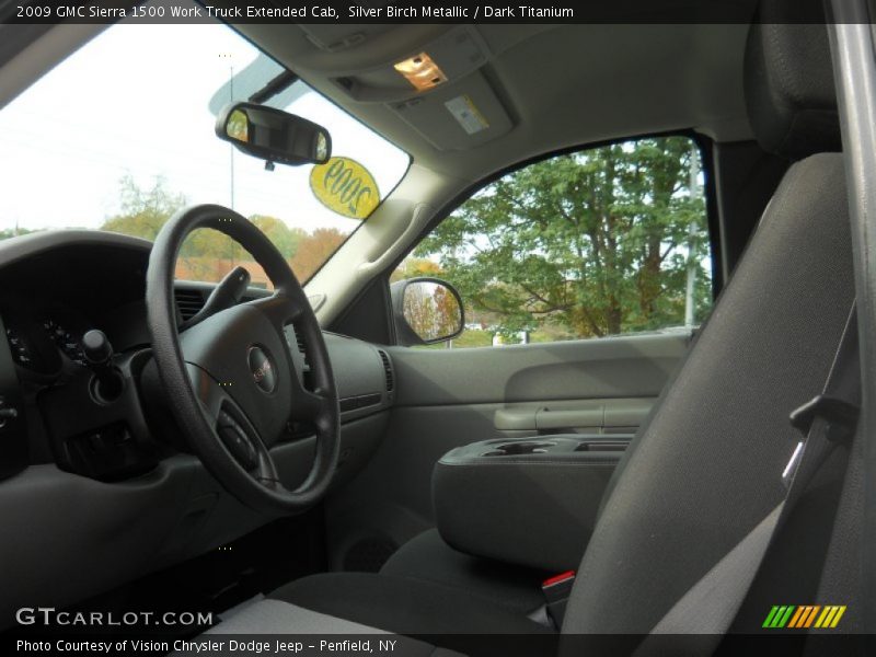 Silver Birch Metallic / Dark Titanium 2009 GMC Sierra 1500 Work Truck Extended Cab