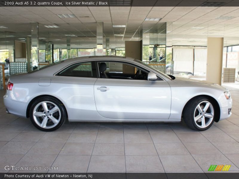 Ice Silver Metallic / Black 2009 Audi A5 3.2 quattro Coupe