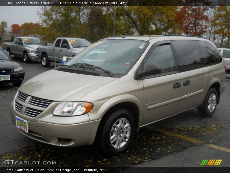 Linen Gold Metallic / Medium Slate Gray 2006 Dodge Grand Caravan SE
