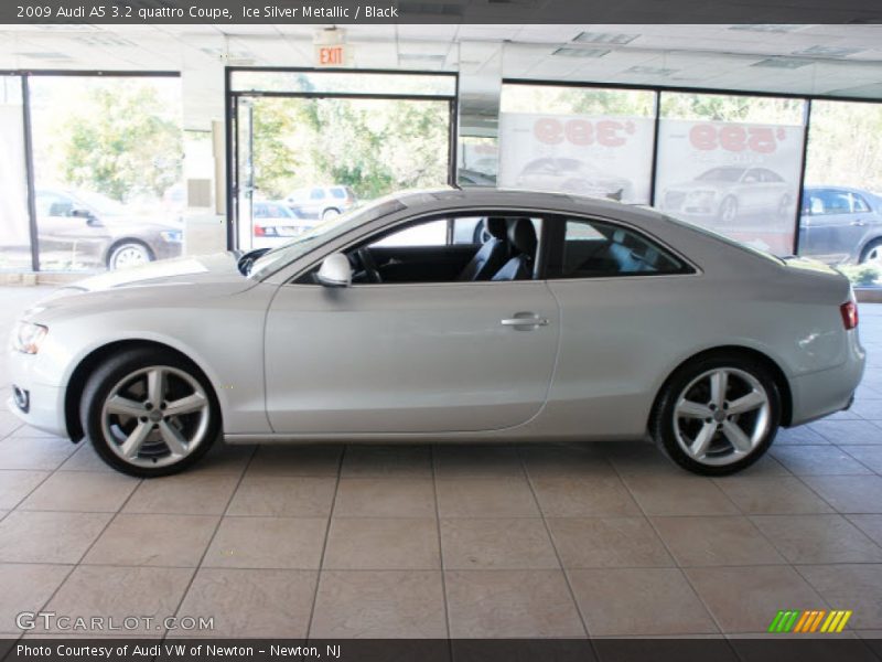 Ice Silver Metallic / Black 2009 Audi A5 3.2 quattro Coupe