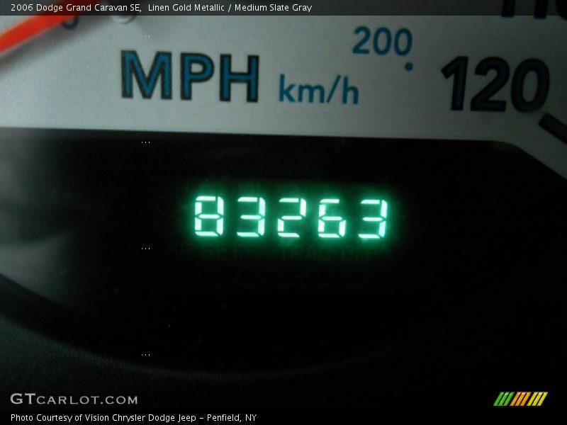 Linen Gold Metallic / Medium Slate Gray 2006 Dodge Grand Caravan SE