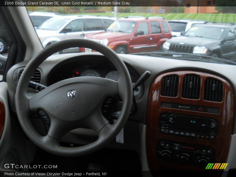 Linen Gold Metallic / Medium Slate Gray 2006 Dodge Grand Caravan SE