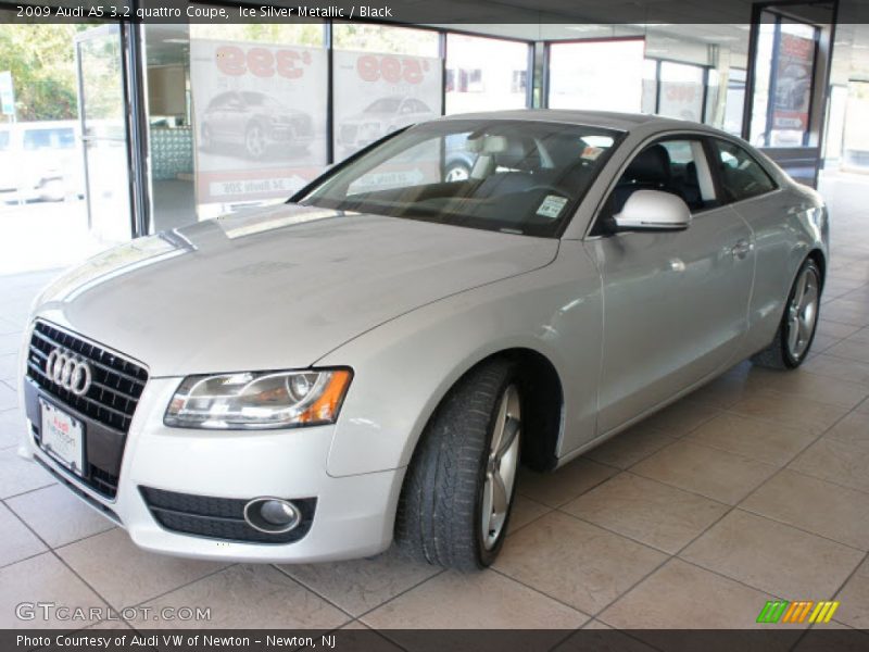 Ice Silver Metallic / Black 2009 Audi A5 3.2 quattro Coupe