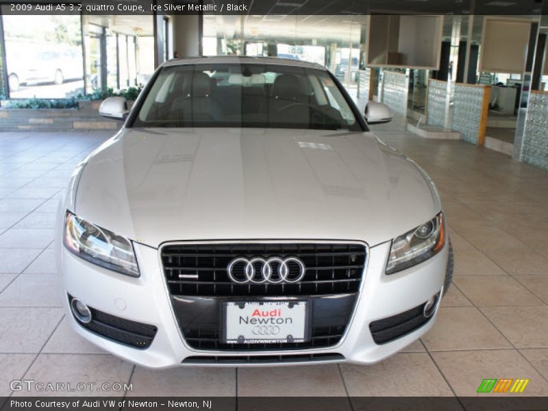Ice Silver Metallic / Black 2009 Audi A5 3.2 quattro Coupe