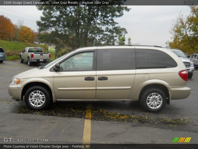 Linen Gold Metallic / Medium Slate Gray 2006 Dodge Grand Caravan SE