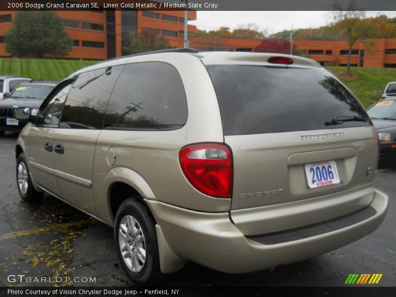 Linen Gold Metallic / Medium Slate Gray 2006 Dodge Grand Caravan SE