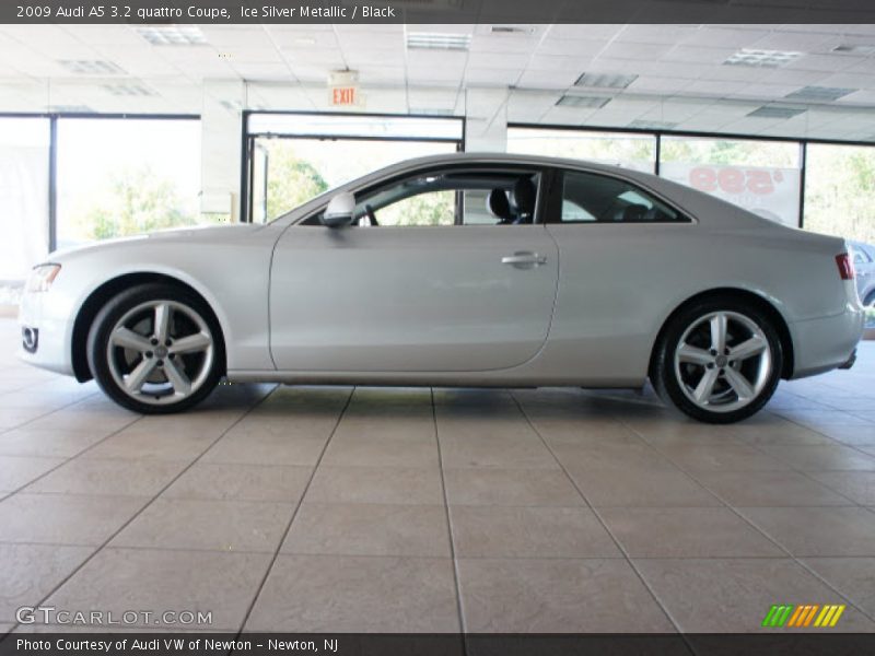 Ice Silver Metallic / Black 2009 Audi A5 3.2 quattro Coupe