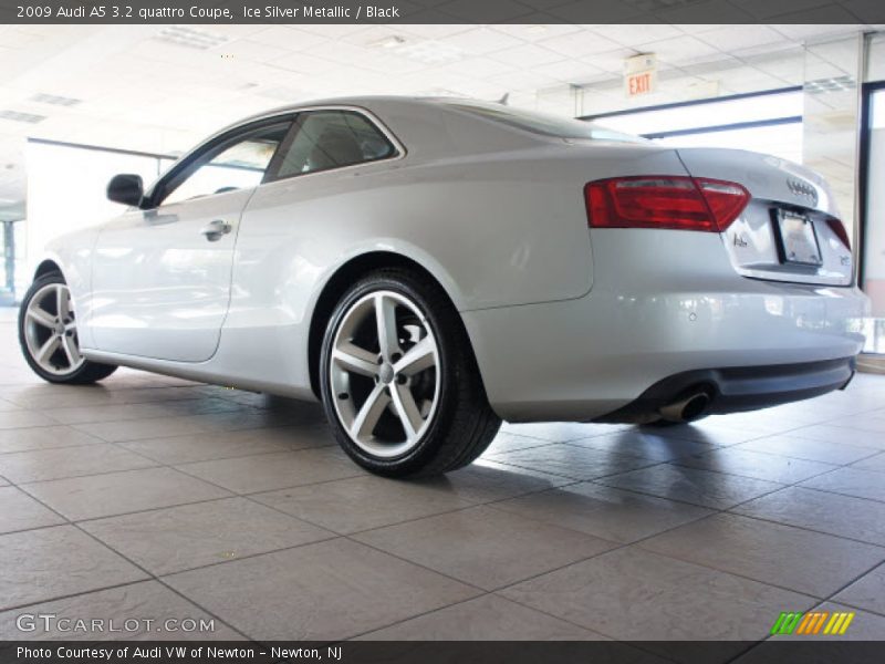 Ice Silver Metallic / Black 2009 Audi A5 3.2 quattro Coupe