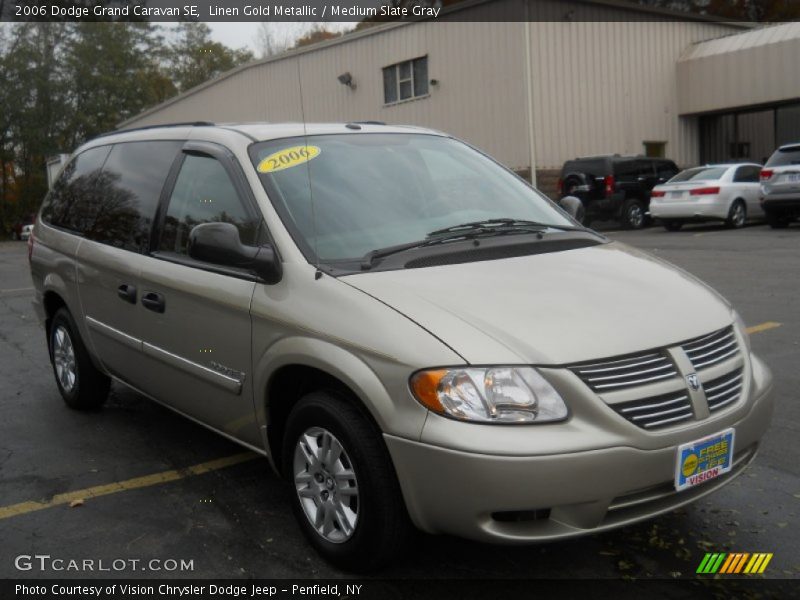 Linen Gold Metallic / Medium Slate Gray 2006 Dodge Grand Caravan SE