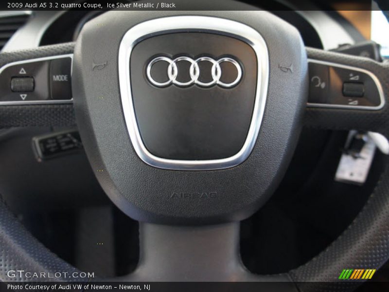 Ice Silver Metallic / Black 2009 Audi A5 3.2 quattro Coupe