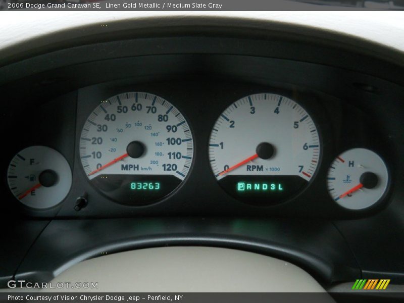 Linen Gold Metallic / Medium Slate Gray 2006 Dodge Grand Caravan SE