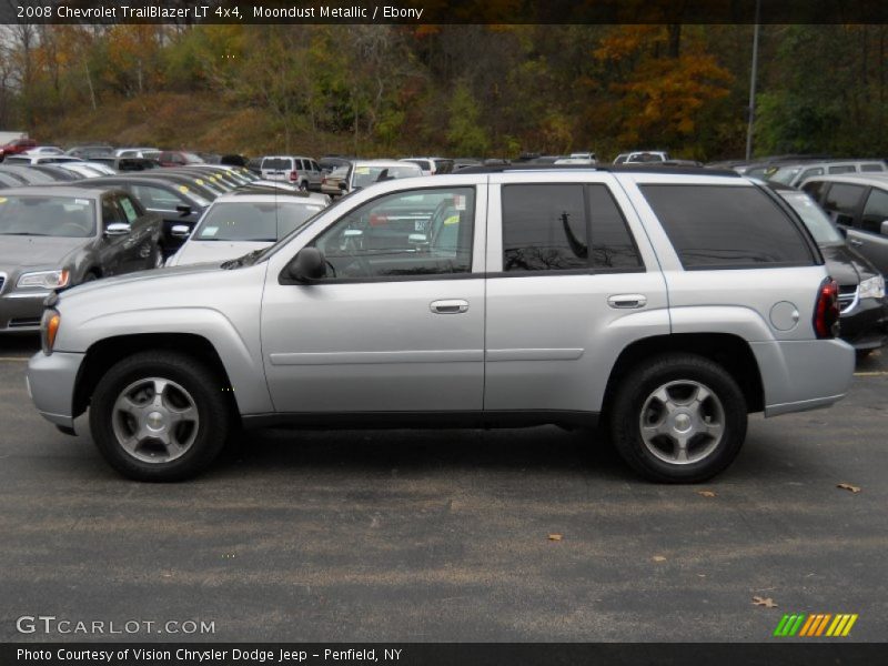 Moondust Metallic / Ebony 2008 Chevrolet TrailBlazer LT 4x4