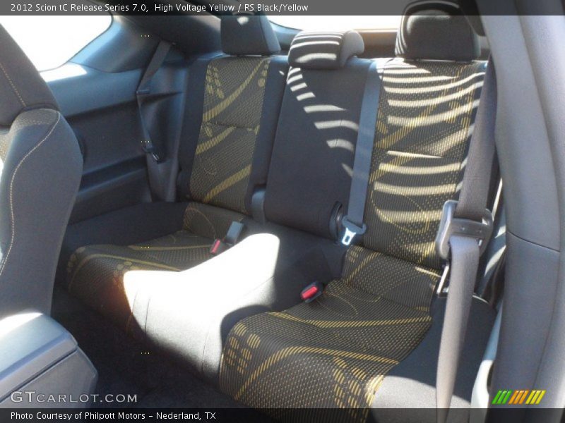  2012 tC Release Series 7.0 RS Black/Yellow Interior