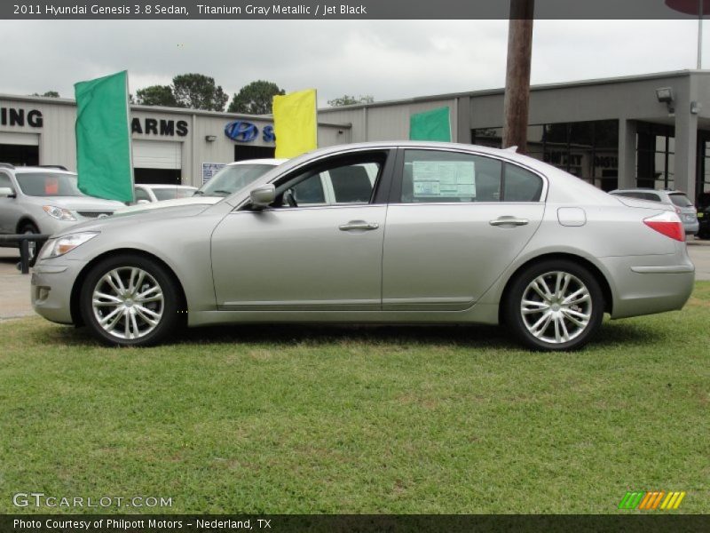 Titanium Gray Metallic / Jet Black 2011 Hyundai Genesis 3.8 Sedan