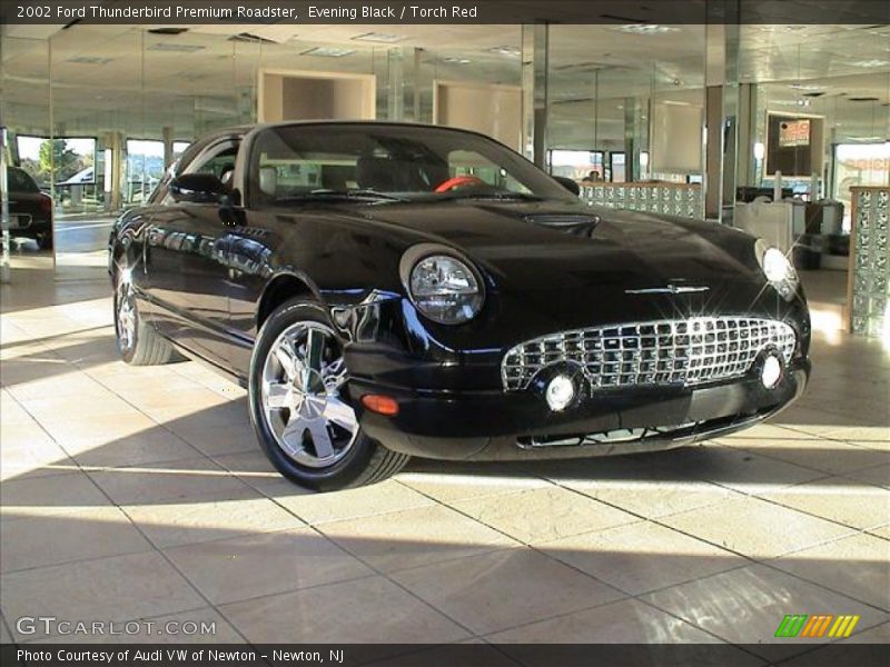 Evening Black / Torch Red 2002 Ford Thunderbird Premium Roadster