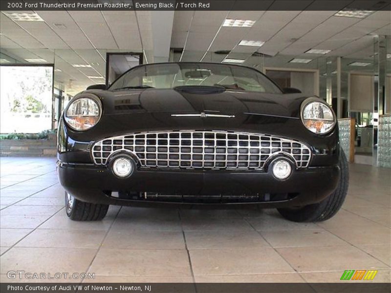 Evening Black / Torch Red 2002 Ford Thunderbird Premium Roadster