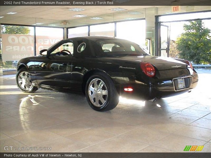 Evening Black / Torch Red 2002 Ford Thunderbird Premium Roadster
