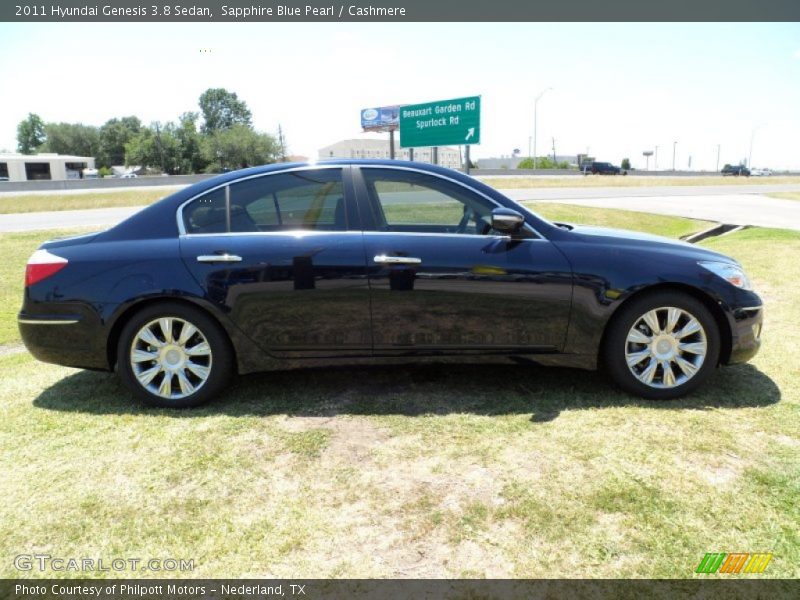 Sapphire Blue Pearl / Cashmere 2011 Hyundai Genesis 3.8 Sedan