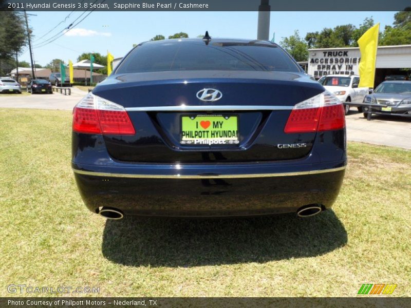 Sapphire Blue Pearl / Cashmere 2011 Hyundai Genesis 3.8 Sedan