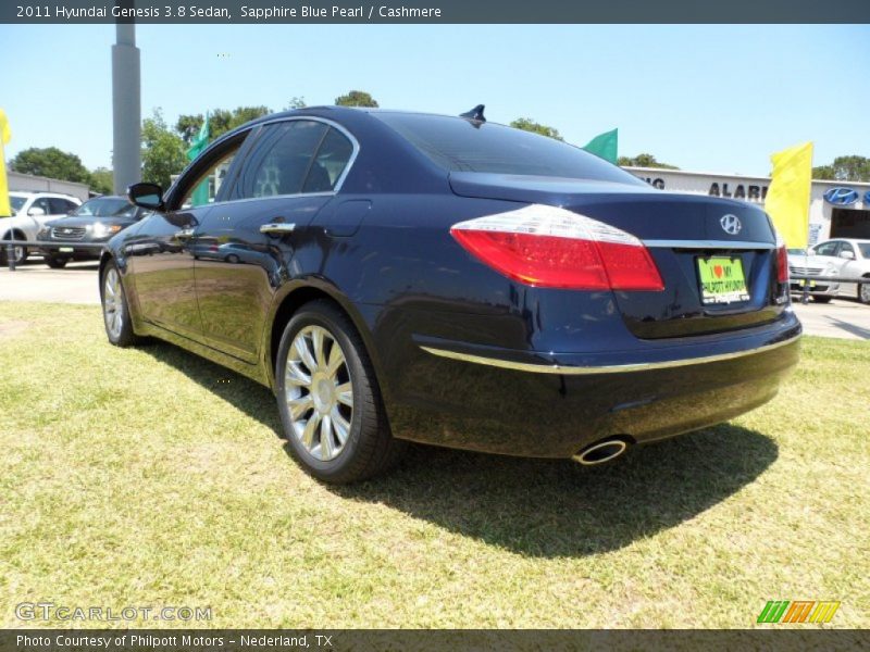 Sapphire Blue Pearl / Cashmere 2011 Hyundai Genesis 3.8 Sedan