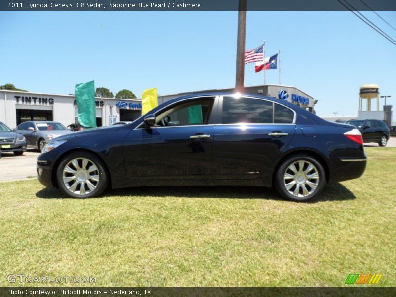 Sapphire Blue Pearl / Cashmere 2011 Hyundai Genesis 3.8 Sedan